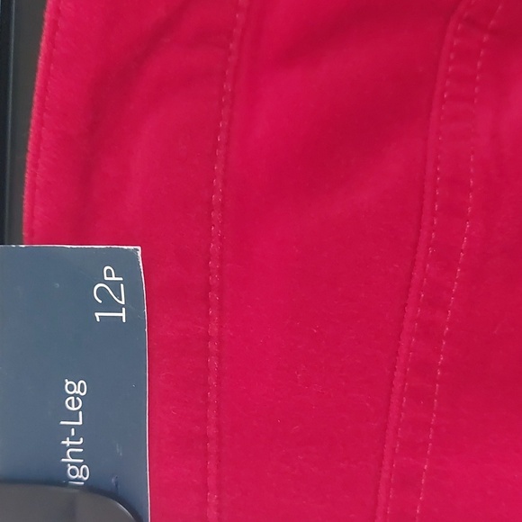 NWT, "Talbots" size 12P, Velour, high rise straight legs, slimming. - Picture 6 of 8